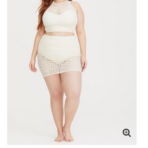 Torrid Crochet Swim Skirt
